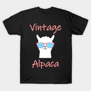 Vintage Alpaca Retro Llama T-Shirt